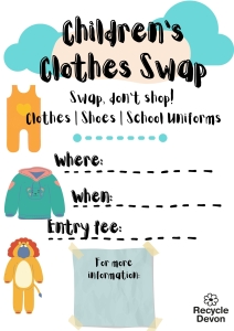 Children's clothes swap poster