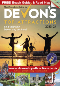Front page of the 2023-24 Devon's Top Attractions guide. 