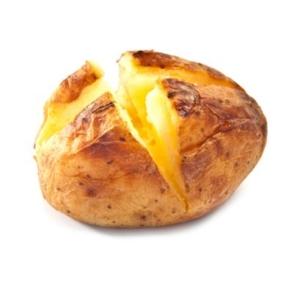 Photograph of a jacket potato.