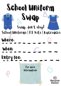 School Uniform Swap Poster template