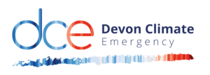 Devon Climate Emergency (DCE) logo.